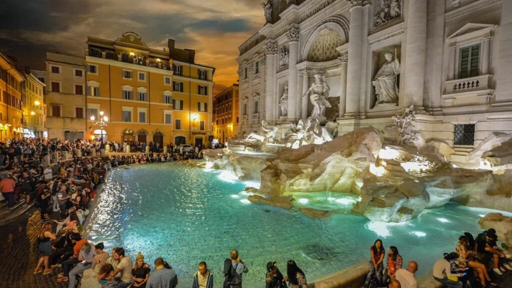 trevi fountain, rome, italy